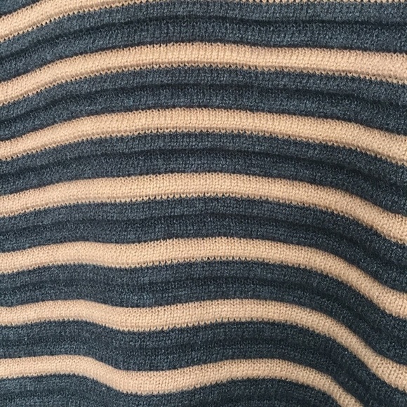 Ripe Knit Tunic Sweater Dress gray tan striped Medium - Picture 2 of 11